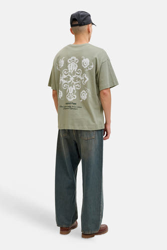 T-shirt (korte mouwen) groen - ORIGINALS BY JACK & JONES