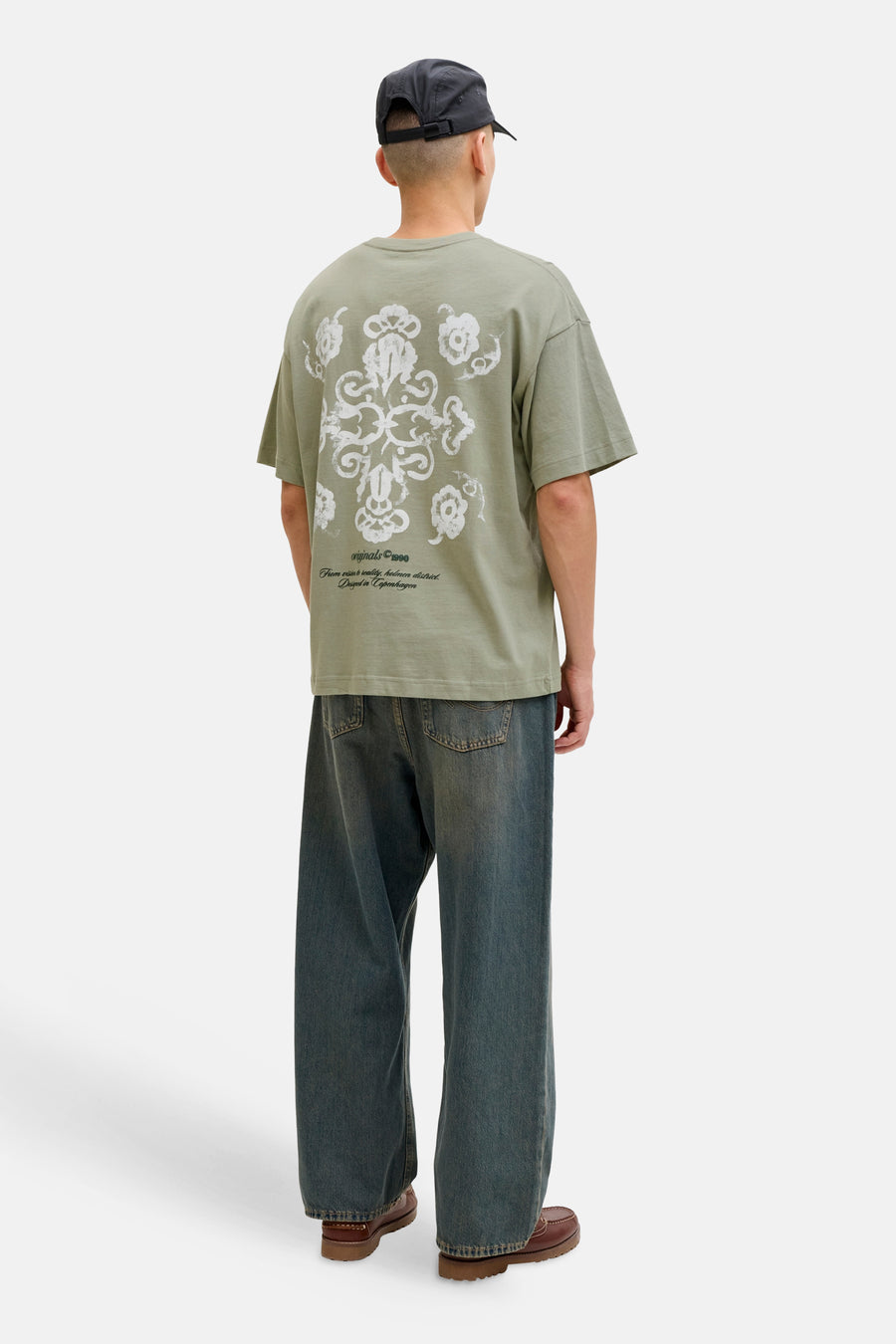 T-shirt (korte mouwen) groen - ORIGINALS BY JACK & JONES