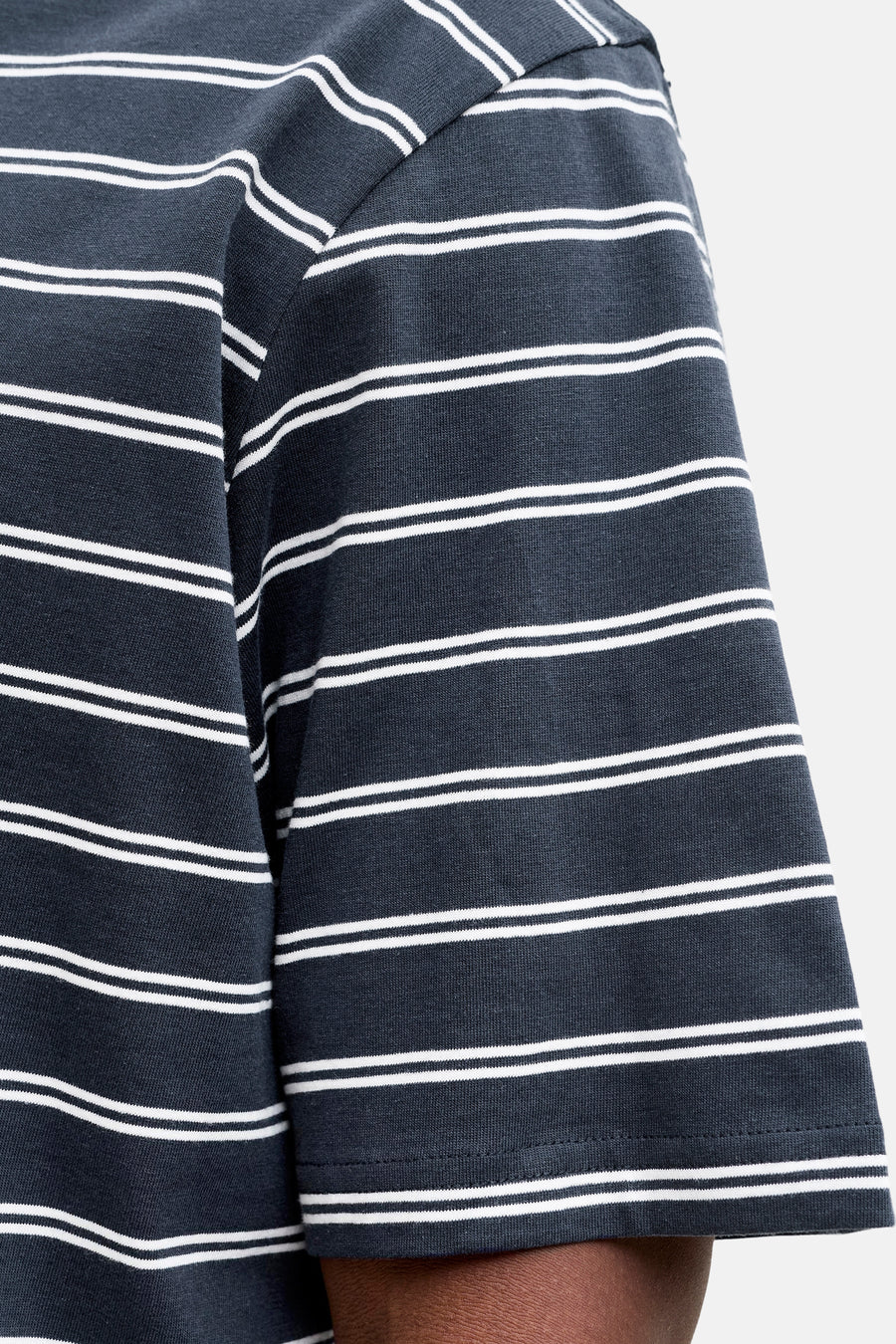 Blauw T-shirt met korte mouwen van ORIGINALS BY JACK & JONES, met een gestreept patroon.