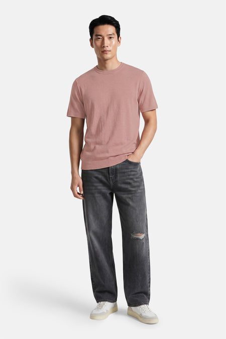 Pull met ronde hals - roze