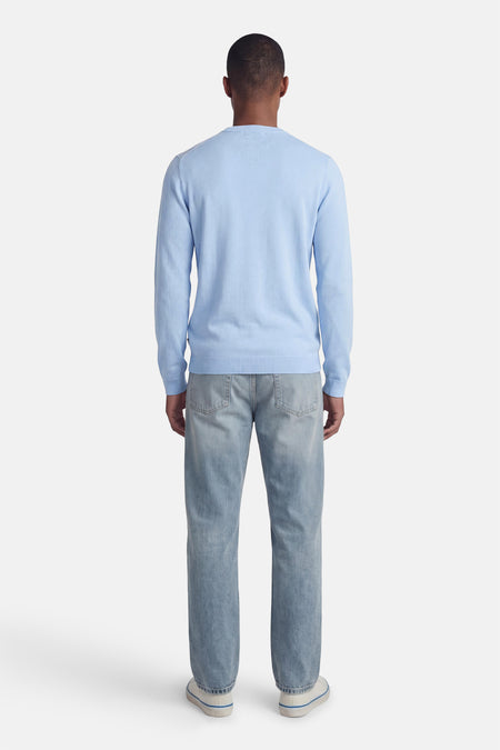 Pull à col rond - bleu