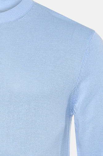 Pull met ronde hals - blauw