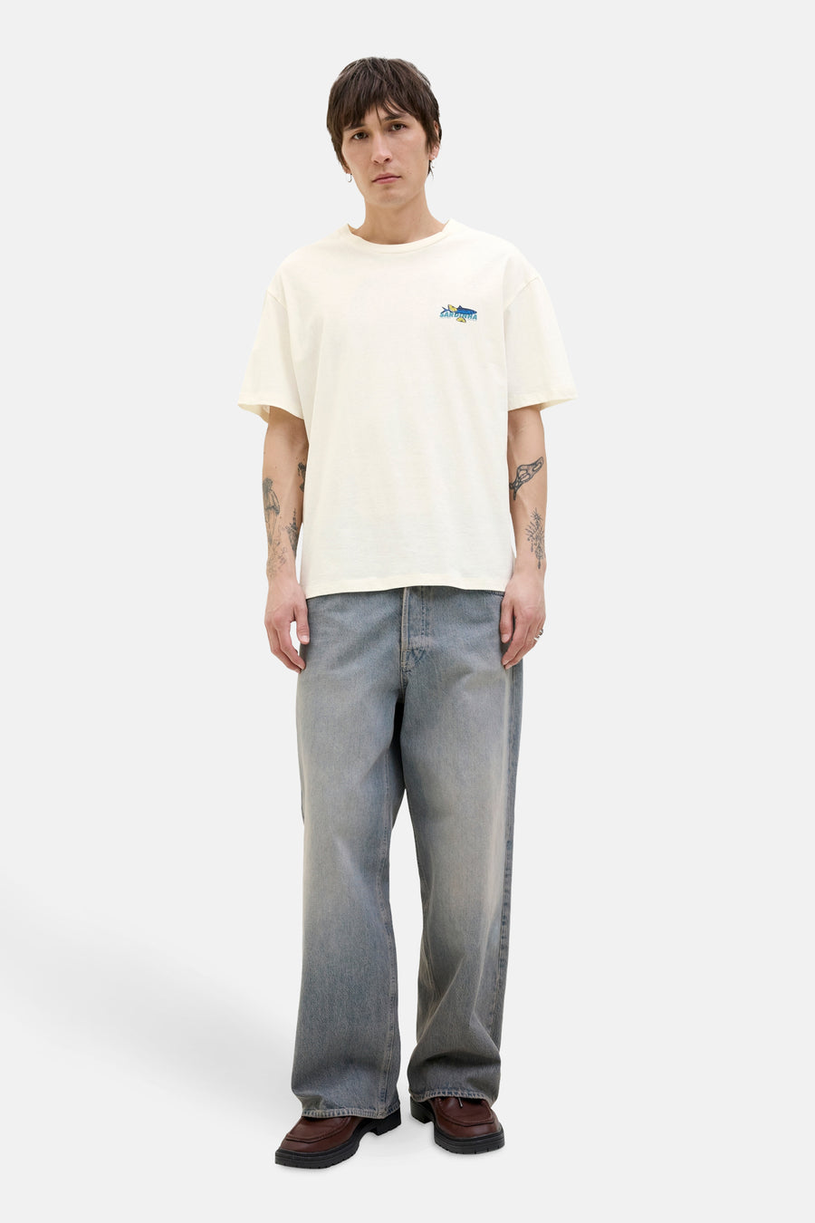 T-shirt à manches courtes - blanc - ORIGINALS BY JACK & JONES