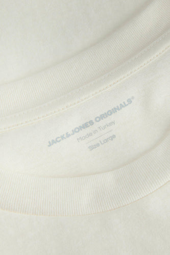 T-shirt à manches courtes - Écru - ORIGINALS BY JACK & JONES