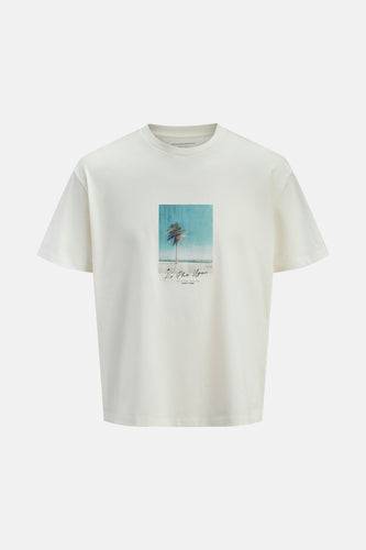 T-shirt à manches courtes - Écru - ORIGINALS BY JACK & JONES