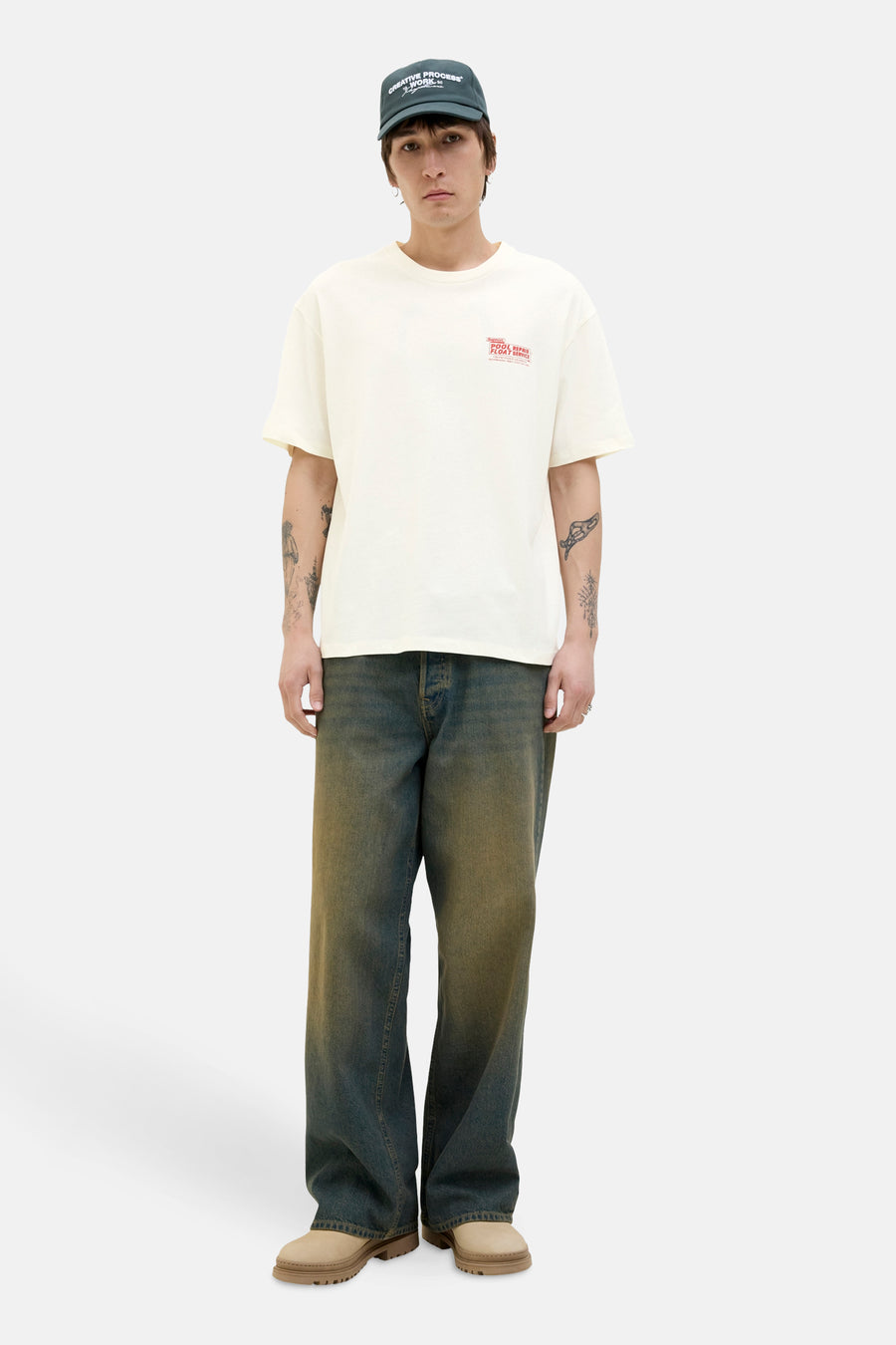 T-shirt à manches courtes - blanc - ORIGINALS BY JACK & JONES