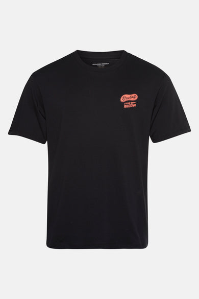 T-shirt noir à manches courtes d'ORIGINALS BY JACK & JONES, avec un imprimé "Greetings from Arizona" sur la poitrine.