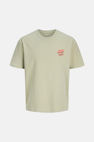 Groen T-shirt met korte mouwen van ORIGINALS BY JACK & JONES, met print van een 'Greetings from Arizona'-bordje.