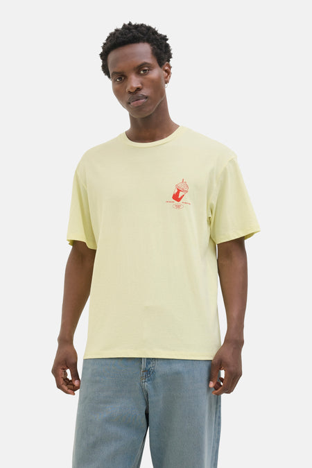 T-shirt (korte mouwen) Geel - ORIGINALS BY JACK & JONES