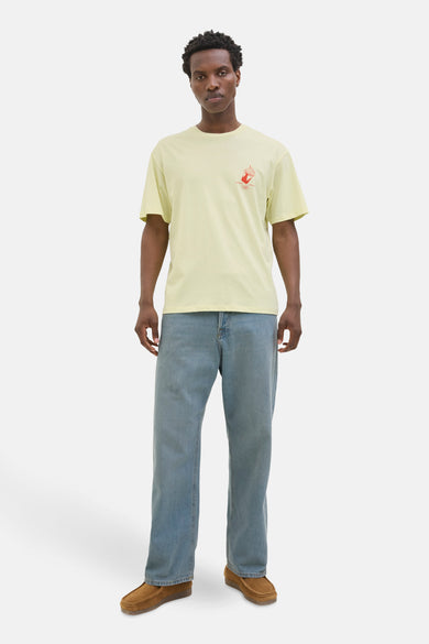 T-shirt (korte mouwen) Geel - ORIGINALS BY JACK & JONES