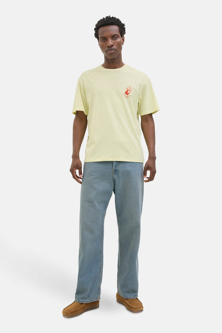 T-shirt (korte mouwen) Geel - ORIGINALS BY JACK & JONES