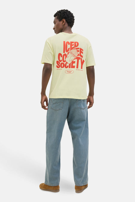 T-shirt (korte mouwen) Geel - ORIGINALS BY JACK & JONES