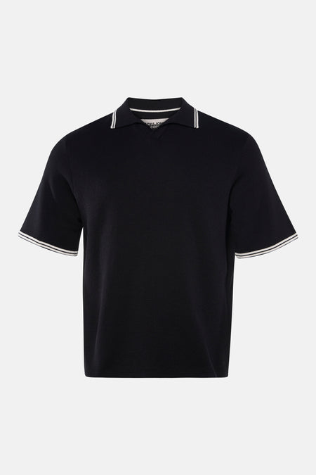 Polo met korte mouwen - zwart