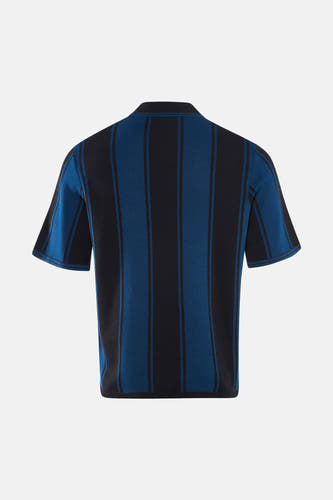 Veelkleurige polo met korte mouwen van CORE BY JACK & JONES, met verticale strepen.