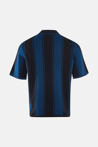 Veelkleurige polo met korte mouwen van CORE BY JACK & JONES, met verticale strepen.
