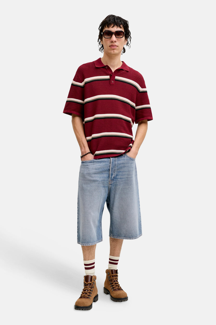 Short - mid blue denim