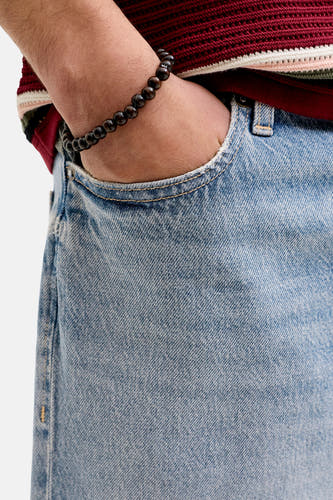 Short - mid blue denim