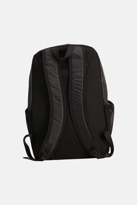 Sac à dos noir de ACCESSORIES BY JACK & JONES, avec bretelles réglables et poches en filet.