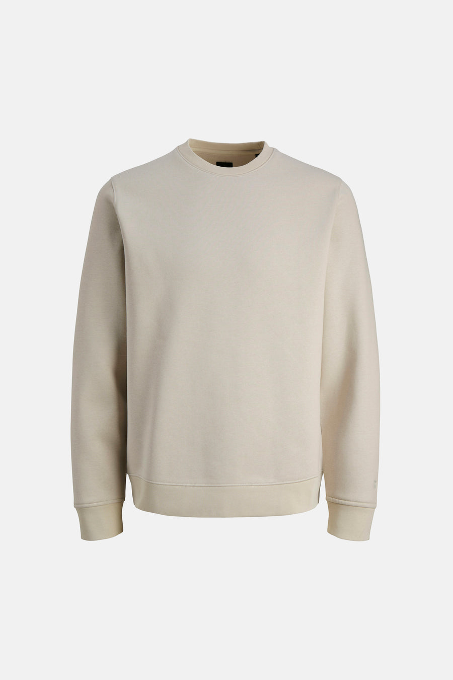 Pull beige de PREMIUM by JACK & JONES, avec manches longues et col rond.