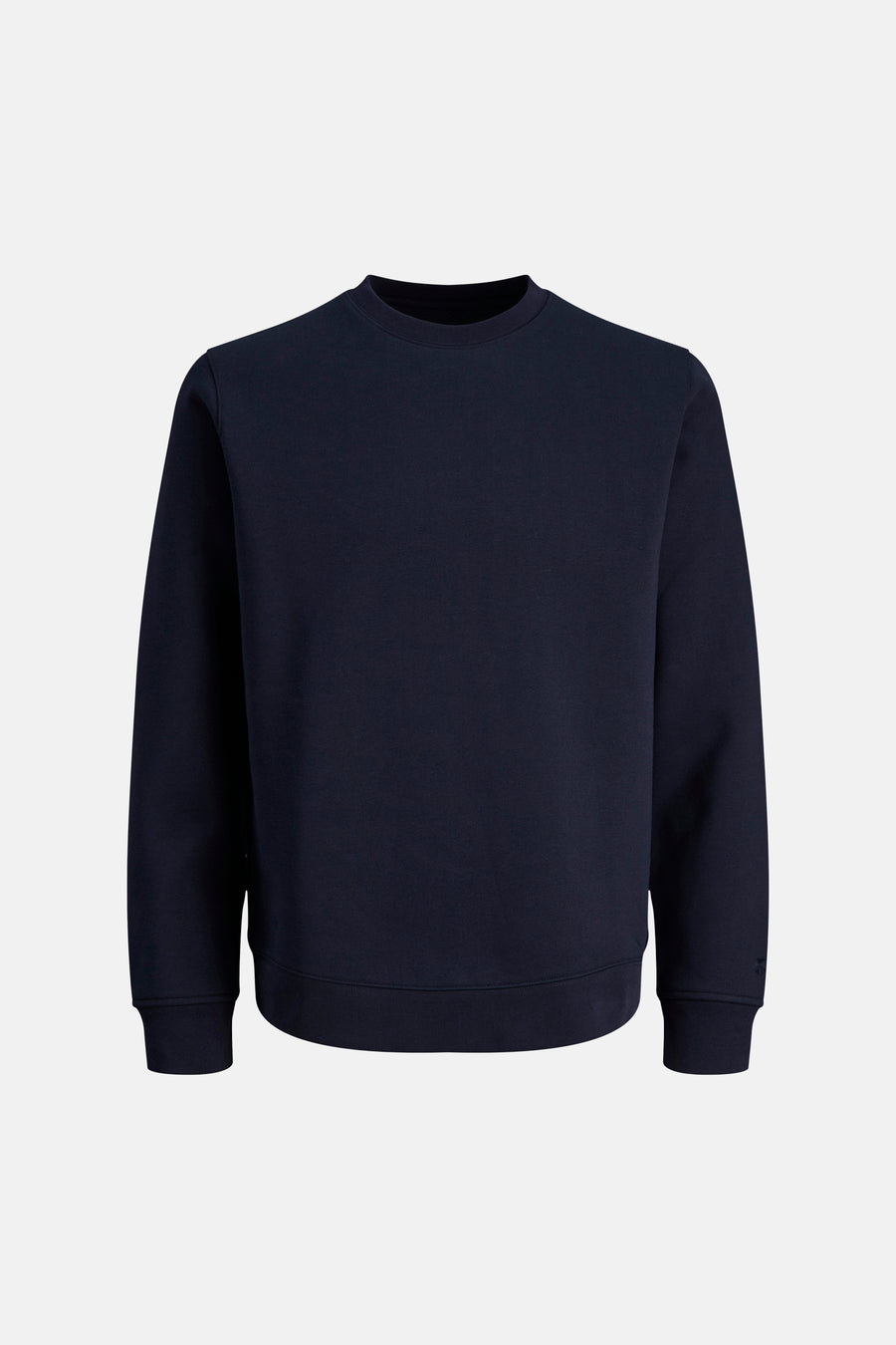 Pull bleu de PREMIUM by JACK & JONES, couleur unie et col rond.