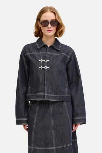 Jeansjas dark blue denim - JJXX