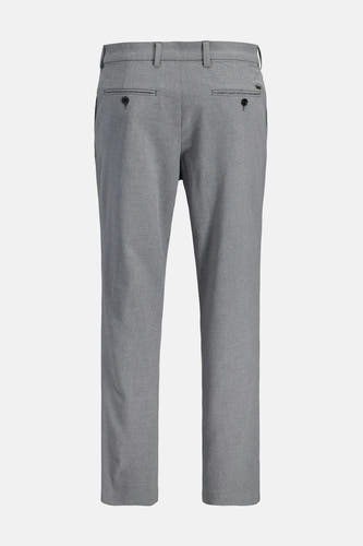 Pantalon gris de JACK & JONES JEANS INTELLIGENCE, vu de dos avec poches à boutons.