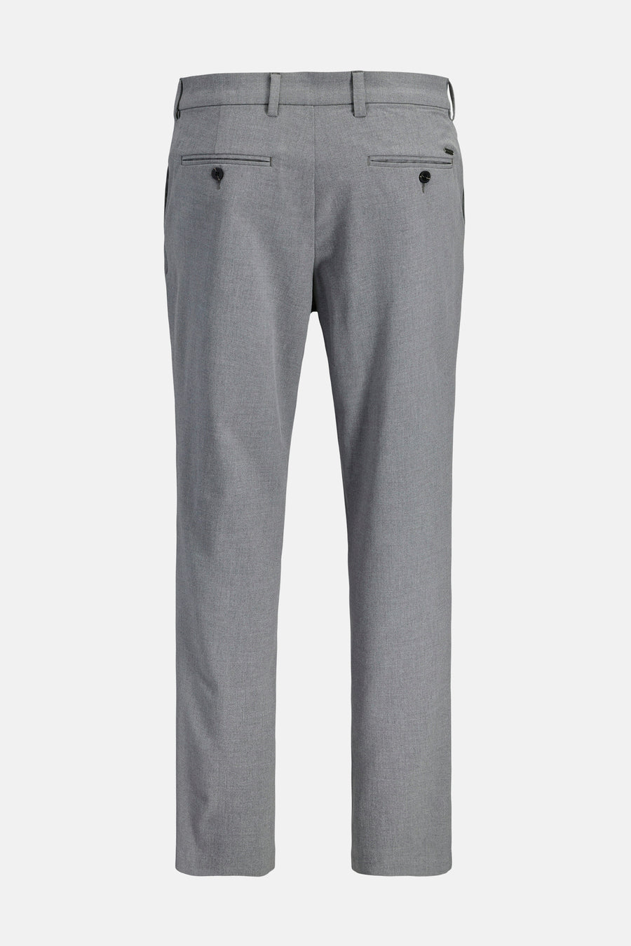 Pantalon gris de JACK & JONES JEANS INTELLIGENCE, vu de dos avec poches à boutons.
