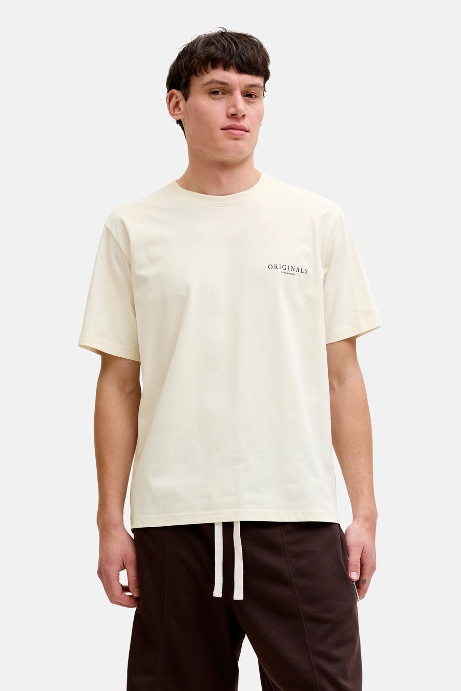 T-shirt (korte mouwen) ecru - ORIGINALS BY JACK & JONES