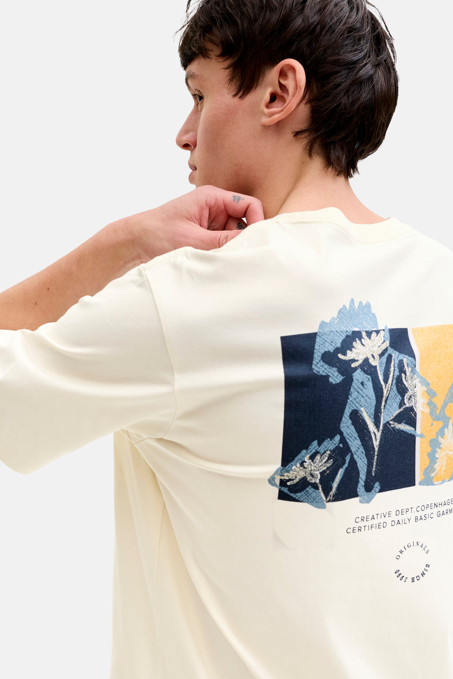 T-shirt (korte mouwen) ecru - ORIGINALS BY JACK & JONES