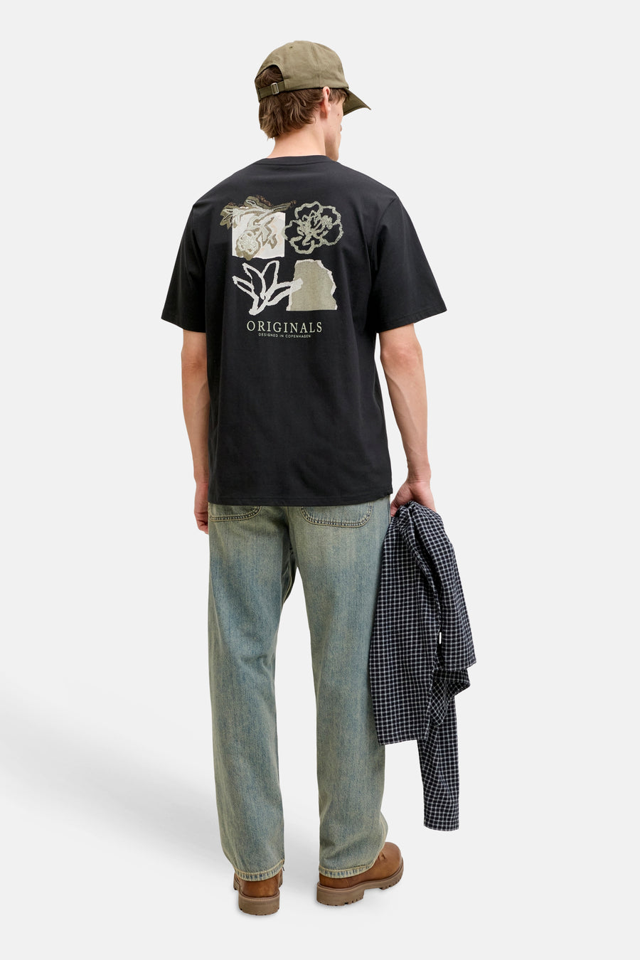 T-shirt (korte mouwen) zwart - ORIGINALS BY JACK & JONES