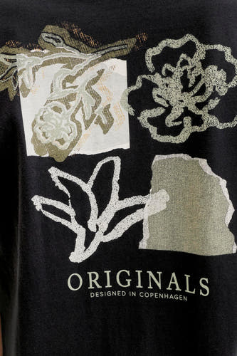 T-shirt (korte mouwen) zwart - ORIGINALS BY JACK & JONES