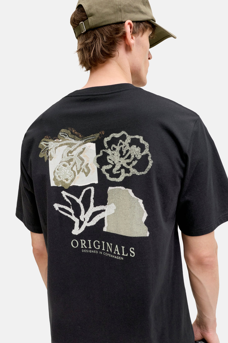 T-shirt (korte mouwen) zwart - ORIGINALS BY JACK & JONES