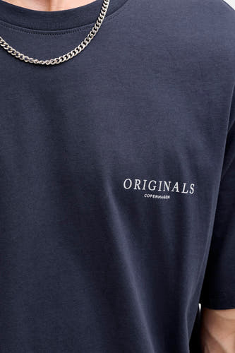 T-shirt (korte mouwen) blauw - ORIGINALS BY JACK & JONES