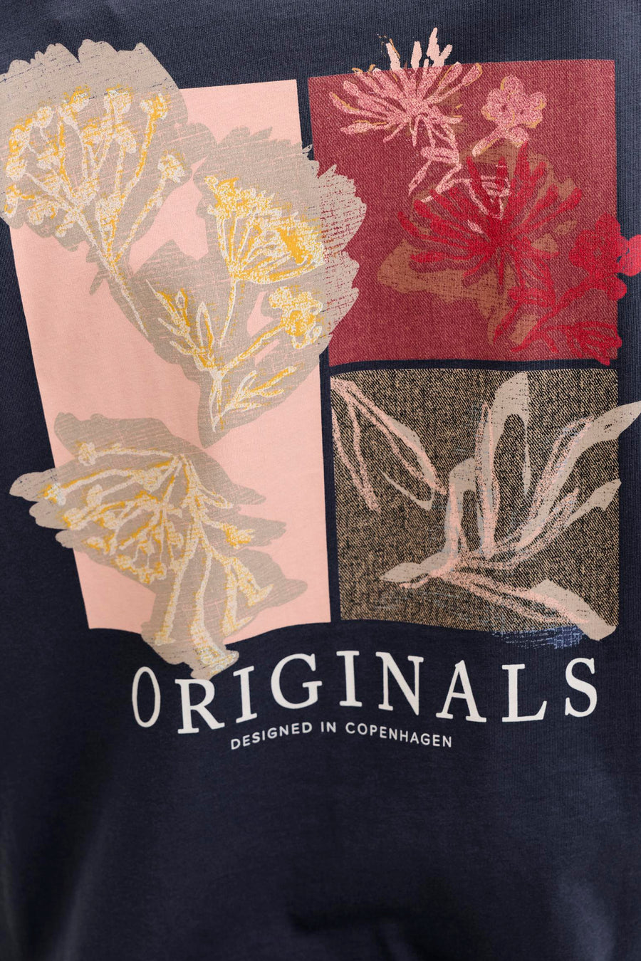 T-shirt (korte mouwen) blauw - ORIGINALS BY JACK & JONES