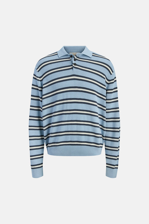 Pull met ronde hals - blauw