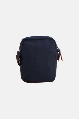 Blauwe schoudertas van ACCESSORIES BY JACK & JONES, met ritssluiting en verstelbare band.
