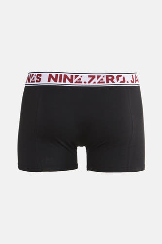 Zwarte boxershort van ACCESSORIES BY JACK & JONES met een elastische tailleband met logo.