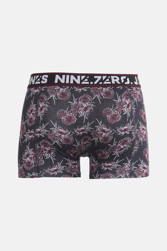 Multikleurige boxershort van ACCESSORIES BY JACK & JONES, met een bloemmotief over de hele print.