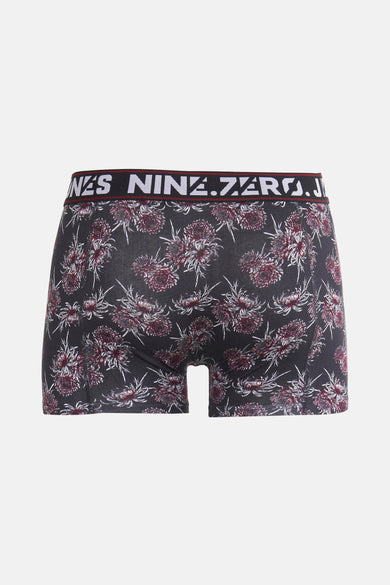 Multikleurige boxershort van ACCESSORIES BY JACK & JONES, met een bloemmotief over de hele print.