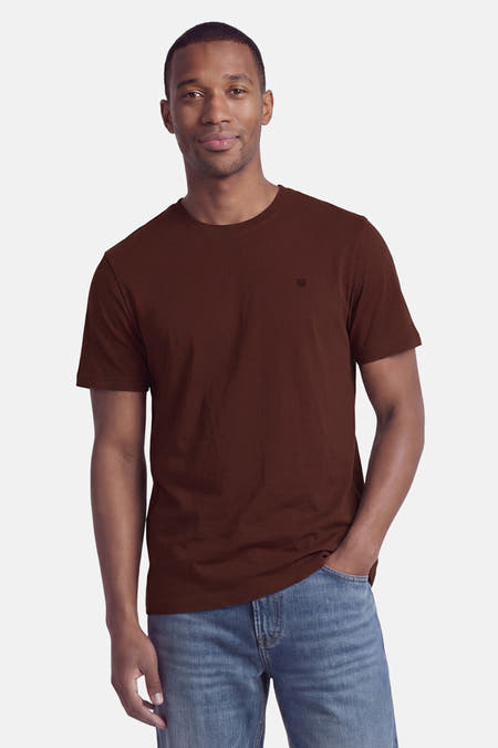 T-shirt met korte mouwen - Bruin