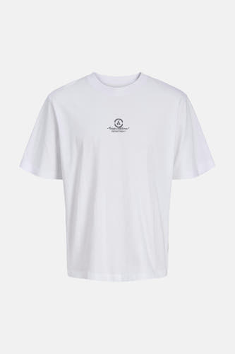 Wit T-shirt van CORE BY JACK & JONES, met een kleine print op de borst.