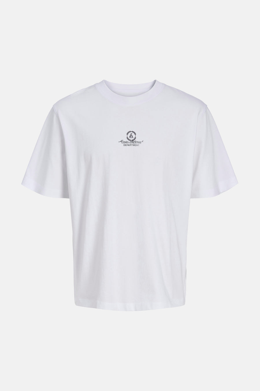 Wit T-shirt van CORE BY JACK & JONES, met een kleine print op de borst.