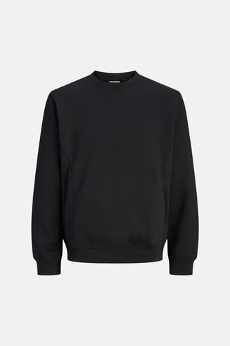 Pull noir à col rond de CORE BY JACK & JONES, couleur unie.