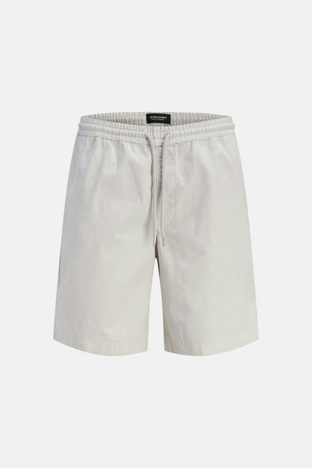 Beige short van JACK & JONES JEANS INTELLIGENCE, met een elastische tailleband en een trekkoord.