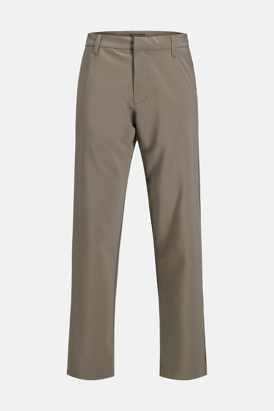 Chino gris de PREMIUM by JACK & JONES, motif uni avec jambes droites.