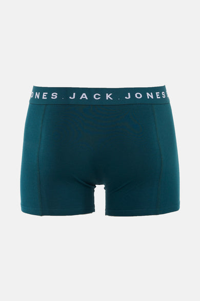 Groene boxershort van ACCESSORIES BY JACK & JONES, met een elastische tailleband met logo.