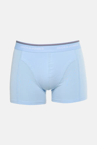 Boxershort de couleur bleu clair d'ACCESSORIES BY JACK & JONES, avec une ceinture élastique et un logo.