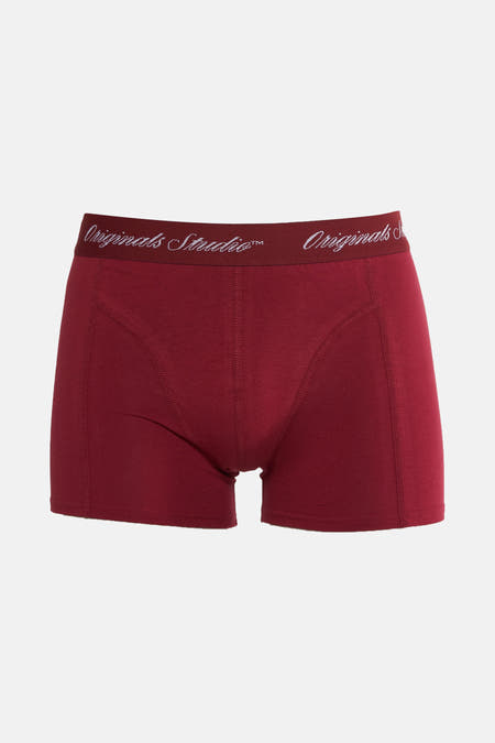 Rode boxershort van ACCESSORIES BY JACK & JONES, met elastische tailleband met logo.