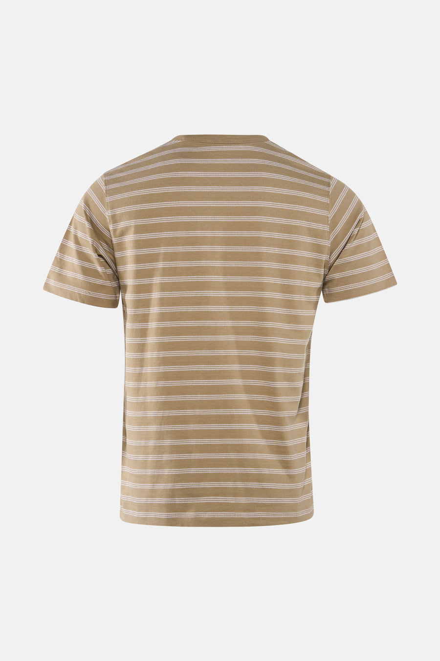 Beige T-shirt met witte strepen van ORIGINALS BY JACK & JONES, achterkant weergegeven, korte mouwen, casual stijl
