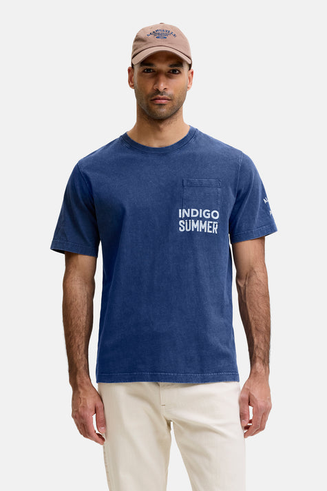 T-shirt met korte mouwen - blauw